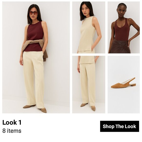 Rare - NWT Faithfull the Brand Emilie Trouser Pant Beige/Cream - Size 2 and Sz 4 - Picture 10 of 10